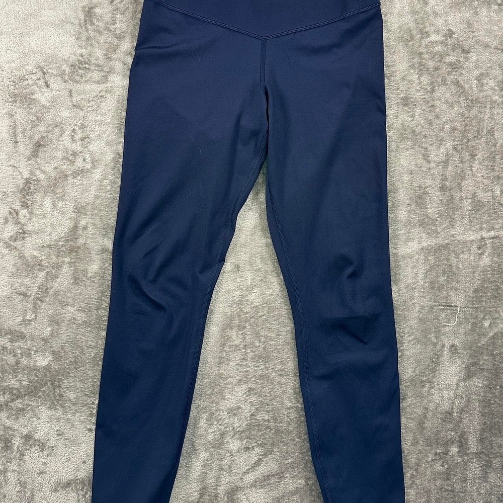 All In Motion Navy Blue High Rise Leggings XL 14/16 Athletic Yoga Workout Pants